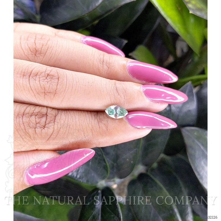 1.17 Ct. Bluish Green Sapphire from Madagascar