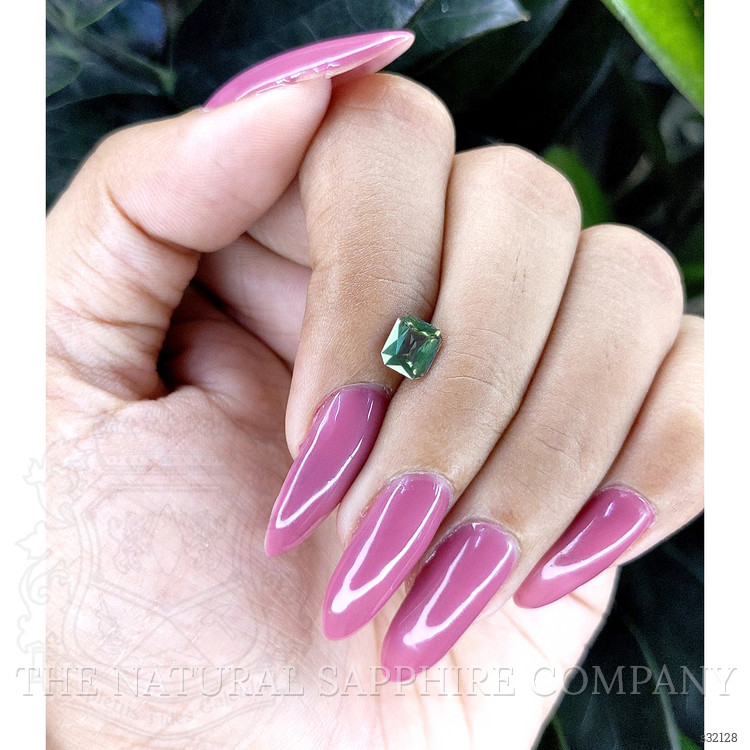 0.99 Ct. Bluish Green Sapphire from Madagascar