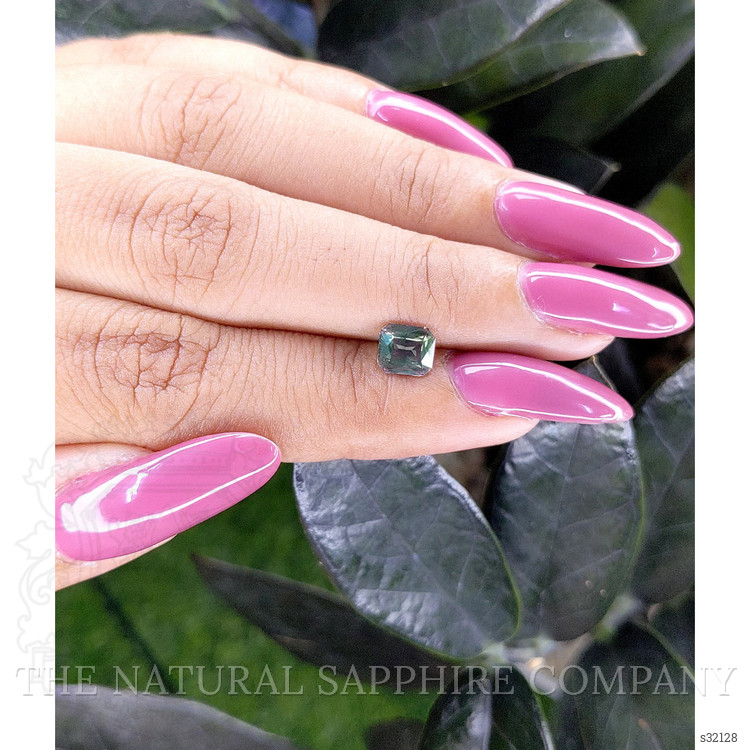 0.99 Ct. Bluish Green Sapphire from Madagascar