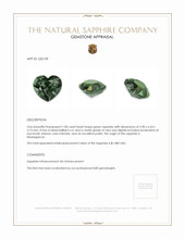 1.08 Ct. Green Sapphire from Madagascar Appraisal