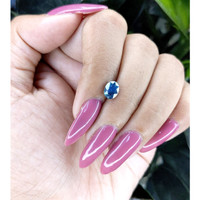1.31 Ct. Greenish Blue Sapphire from Madagascar Life Style