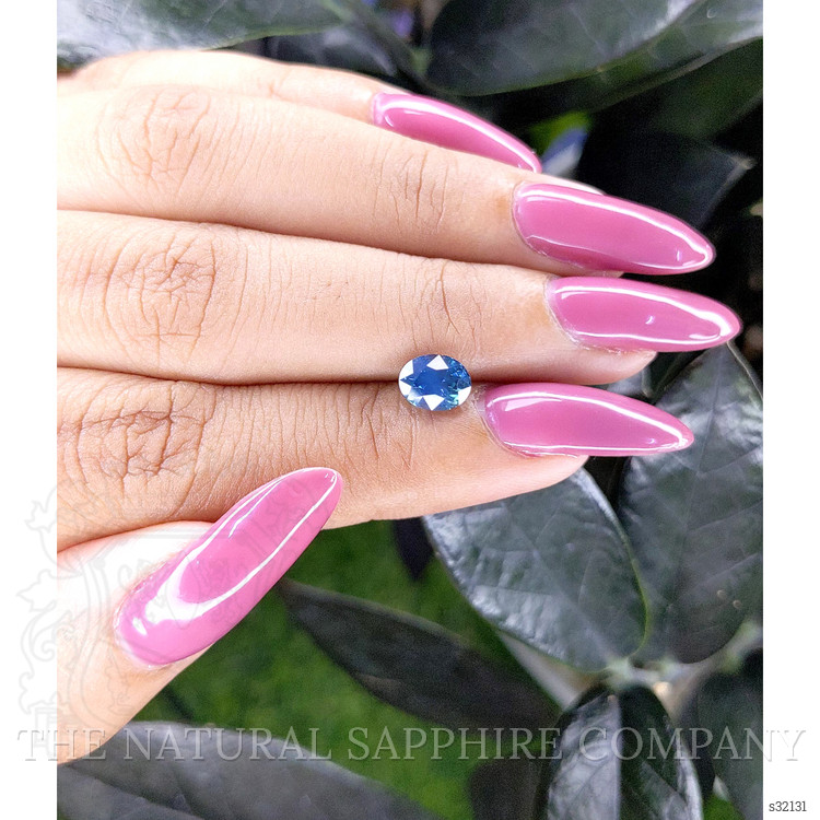 1.31 Ct. Greenish Blue Sapphire from Madagascar