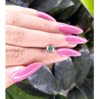 1.05 Ct. Bluish Green Sapphire from Madagascar Life Style