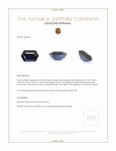 0.95 Ct. Blue Sapphire from Ceylon (Sri Lanka) Appraisal