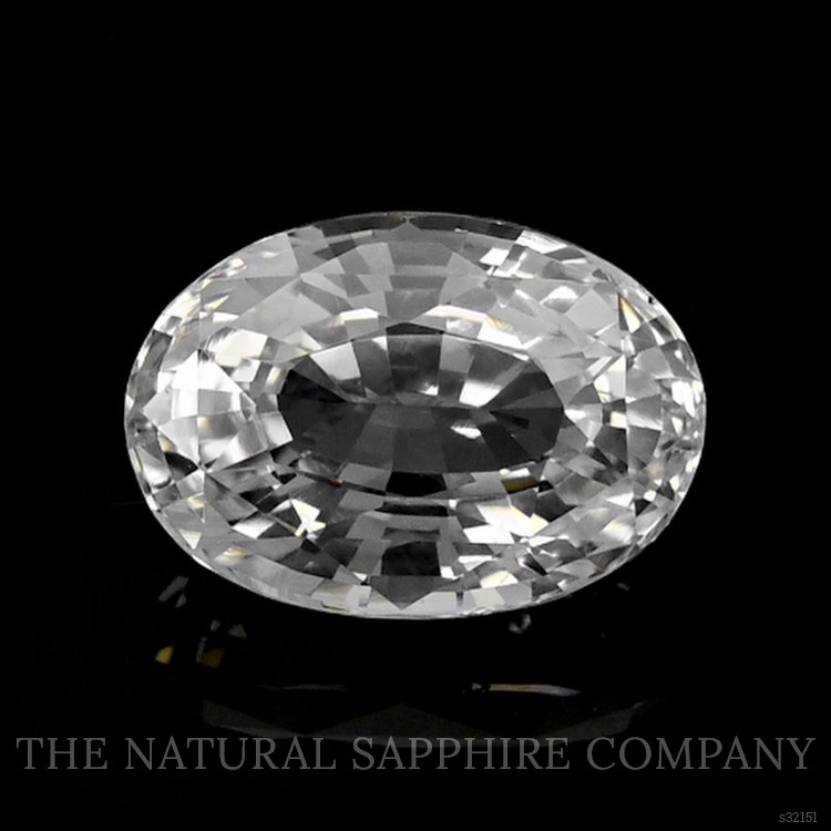 2.10 Ct. White Sapphire from Ceylon (Sri Lanka)
