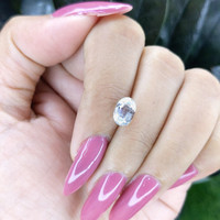 2.10 Ct. White Sapphire from Ceylon (Sri Lanka) Life Style