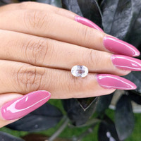 2.10 Ct. White Sapphire from Ceylon (Sri Lanka) Life Style