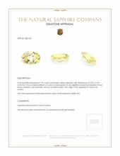1.96 Ct. Yellow Sapphire from Ceylon (Sri Lanka) Appraisal