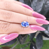 3.19 Ct. Blue Sapphire from Ceylon (Sri Lanka) Life Style