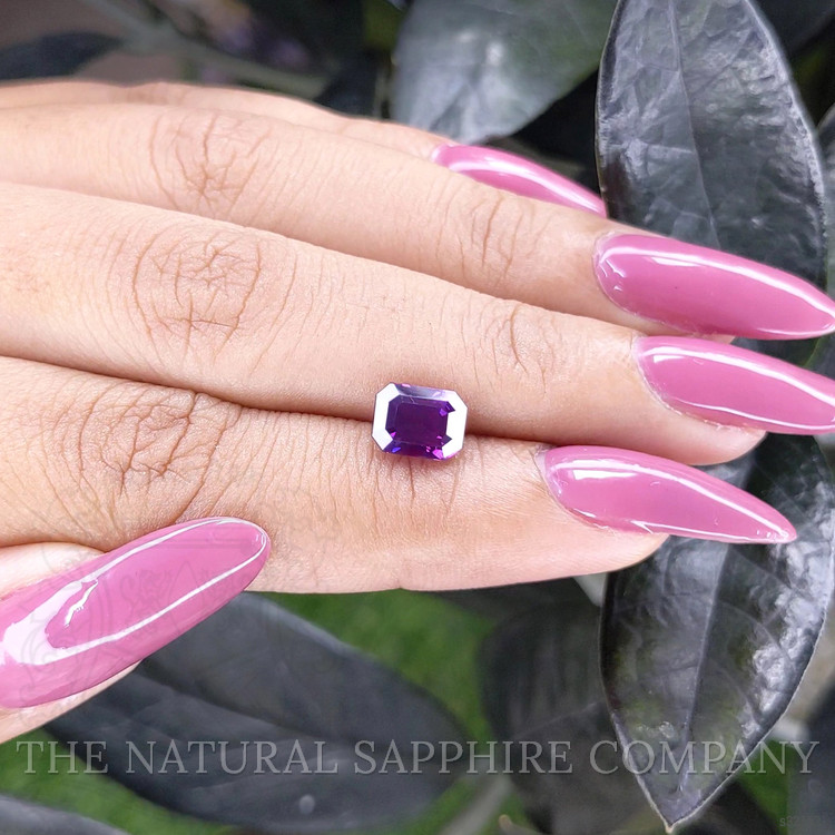 2.06 Ct. Purple Sapphire from Ceylon (Sri Lanka)