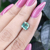 2.14 Ct. Bluish Green Sapphire from Madagascar Life Style