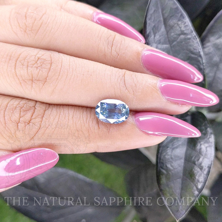 3.14 Ct. Greenish Blue Sapphire from Madagascar