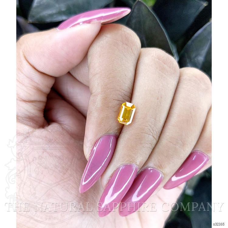 1.20 Ct. Orange Sapphire from Ceylon (Sri Lanka)