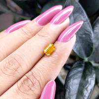 1.20 Ct. Orange Sapphire from Ceylon (Sri Lanka) Life Style