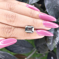 3.62 Ct. Bluish Green Sapphire from Madagascar Life Style