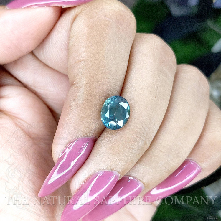 2.70 Ct. Bluish Green Sapphire from Ceylon (Sri Lanka)