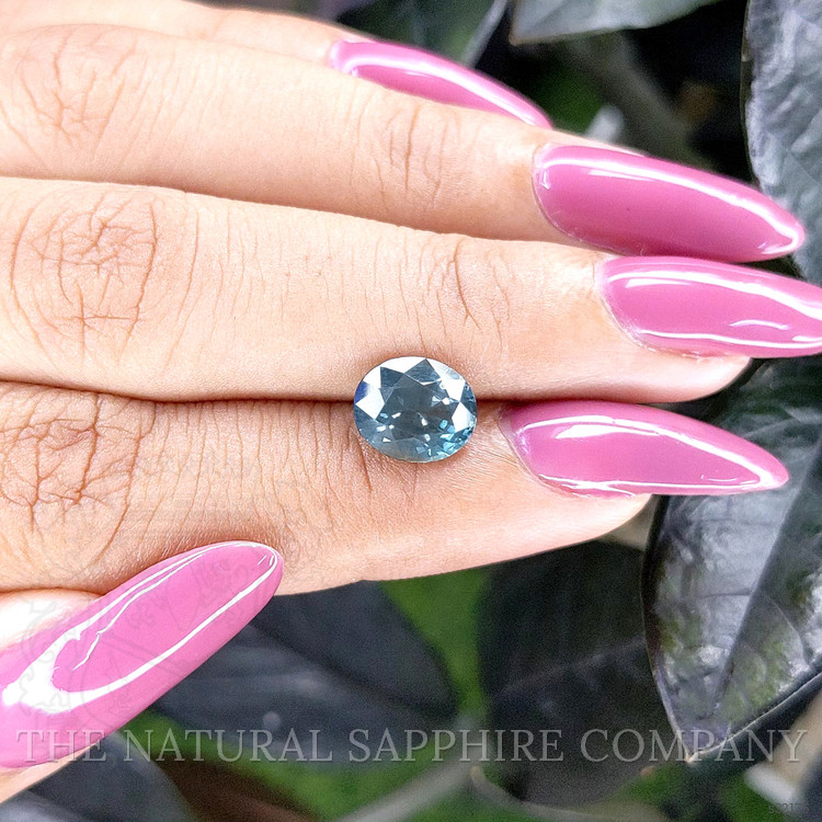 2.70 Ct. Bluish Green Sapphire from Ceylon (Sri Lanka)