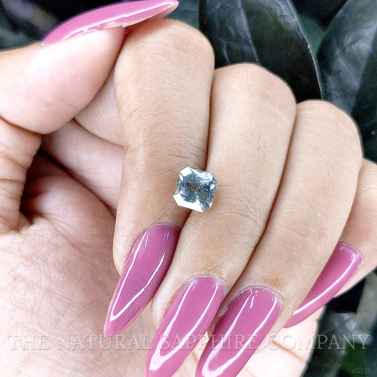 2.04 Ct. Bluish Green Sapphire from Ceylon (Sri Lanka)