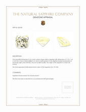 2.65 Ct. Yellow Sapphire from Ceylon (Sri Lanka) Appraisal