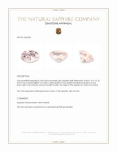 2.04 Ct. Pink Sapphire from Ceylon (Sri Lanka) Appraisal