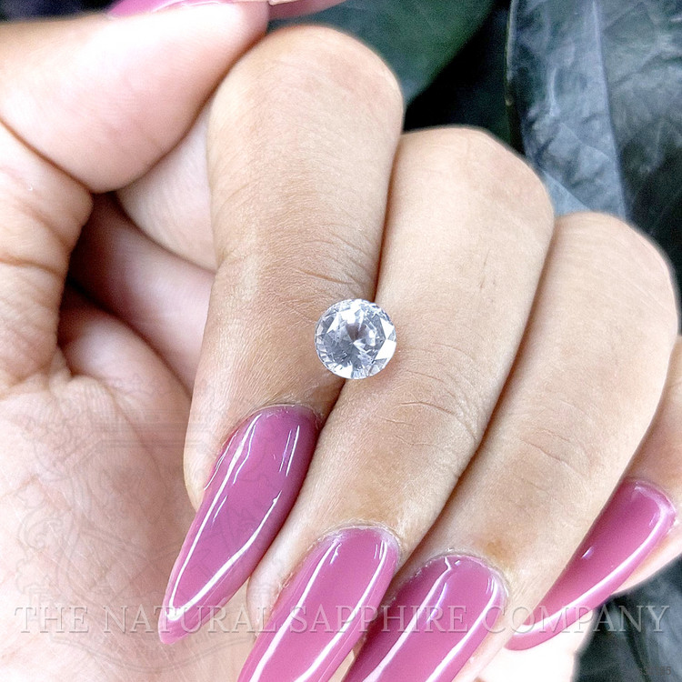 1.64 Ct. White Sapphire from Ceylon (Sri Lanka)