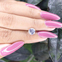 1.64 Ct. White Sapphire from Ceylon (Sri Lanka) Life Style