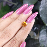 1.55 Ct. Orange Sapphire from Ceylon (Sri Lanka) Life Style