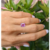 2.65 Ct. Purplish Pink Sapphire from Ceylon (Sri Lanka) Life Style