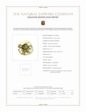 0.71 Ct. Yellow Sapphire from Ceylon (Sri Lanka) Scan Report
