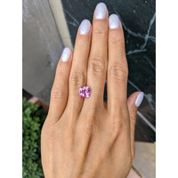 3.67 Ct. Pink Sapphire from Ceylon (Sri Lanka) Life Style