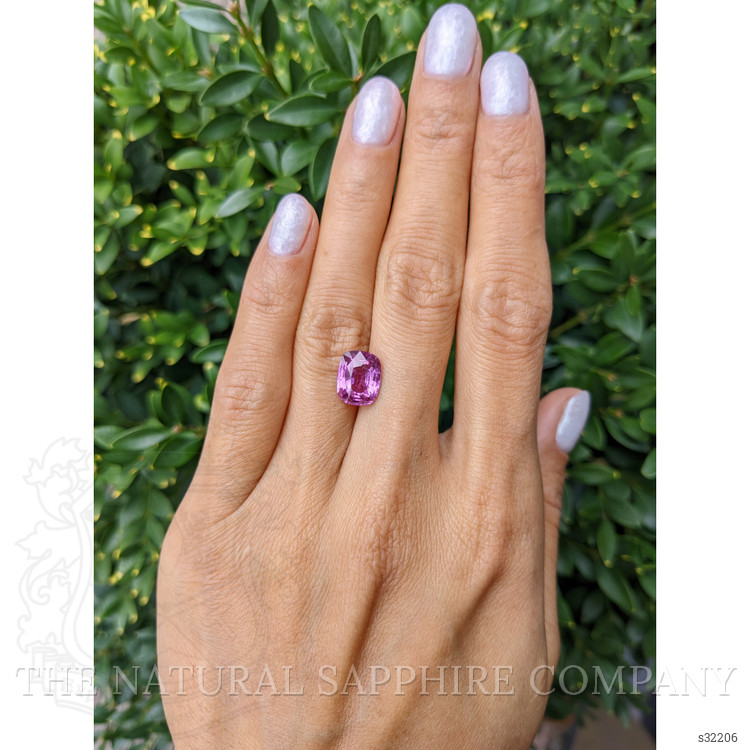4.08 Ct. Purplish Pink Sapphire from Ceylon (Sri Lanka)