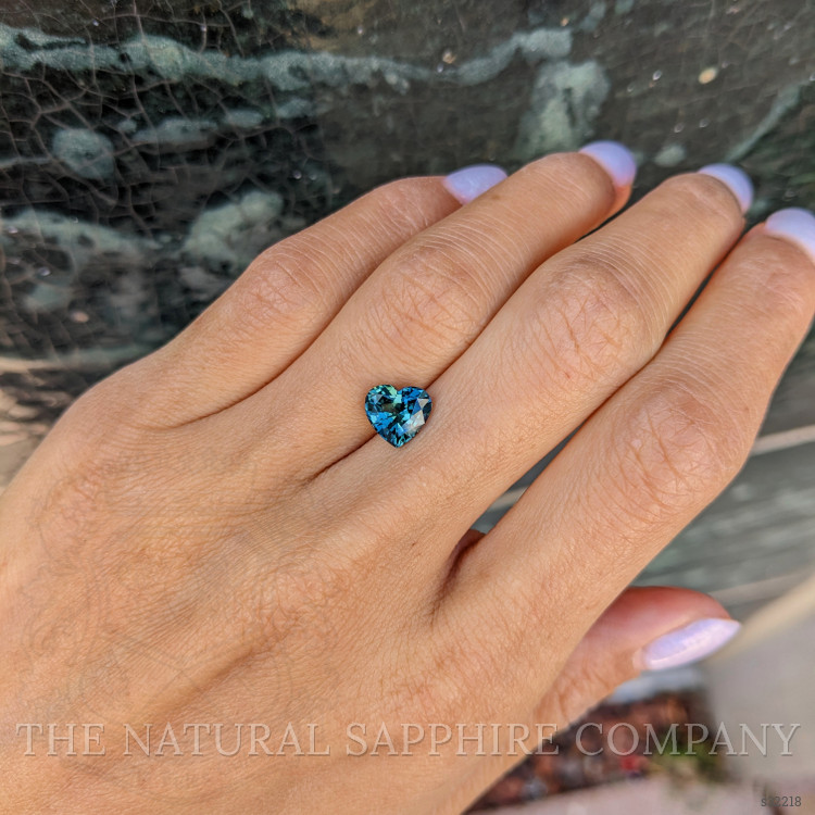 2.04 Ct. Bluish Green Sapphire from Ceylon (Sri Lanka)
