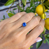2.15 Ct. Blue Sapphire from Ceylon (Sri Lanka) Life Style
