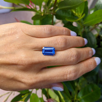 6.67 Ct. Blue Sapphire from Ceylon (Sri Lanka) Life Style