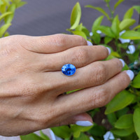 3.63 Ct. Blue Sapphire from Ceylon (Sri Lanka) Life Style