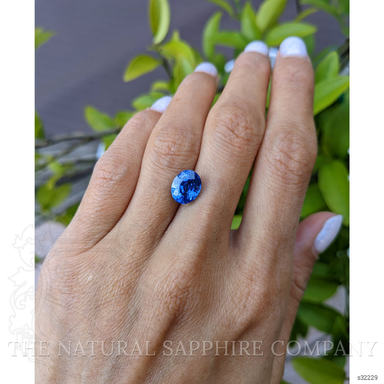3.63 Ct. Blue Sapphire from Ceylon (Sri Lanka)