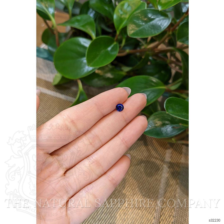 0.68 Ct. Blue Sapphire from Ceylon (Sri Lanka)