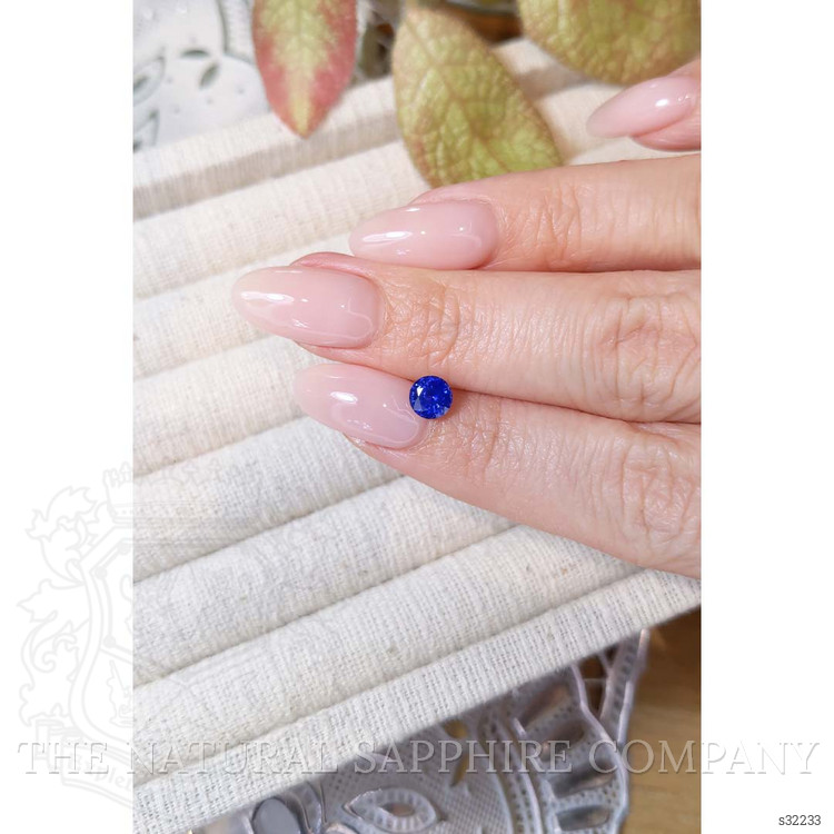 0.84 Ct. Blue Sapphire from Ceylon (Sri Lanka)