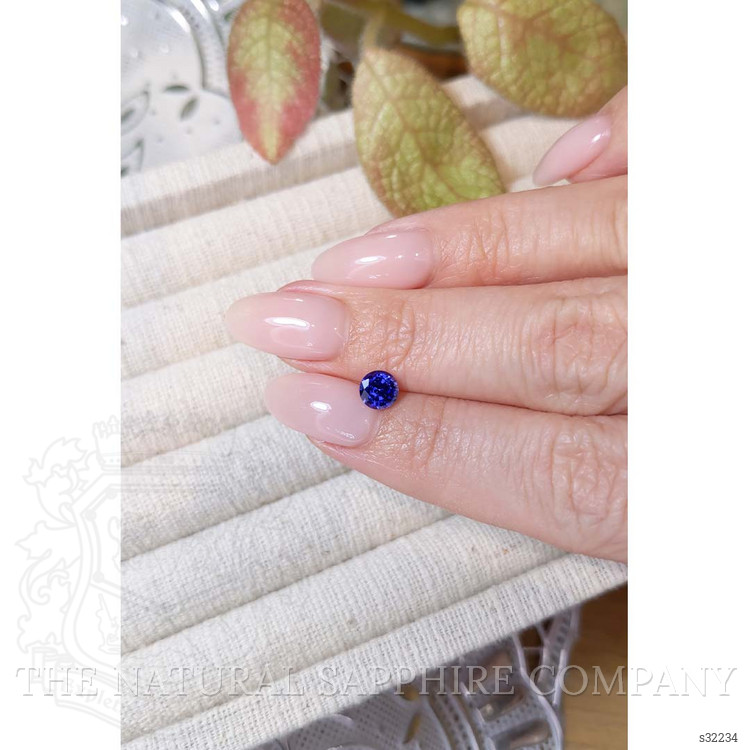 0.79 Ct. Blue Sapphire from Ceylon (Sri Lanka)