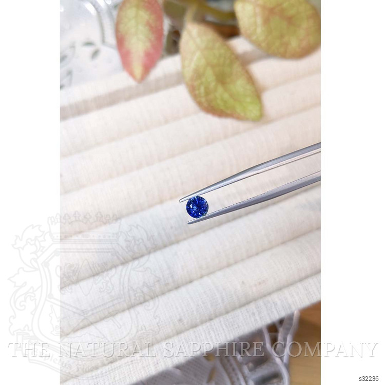 0.71 Ct. Blue Sapphire from Ceylon (Sri Lanka)