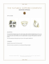 2.46 Ct. Yellow Sapphire from Ceylon (Sri Lanka) Appraisal