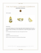 1.72 Ct. Yellow Sapphire from Ceylon (Sri Lanka) Appraisal