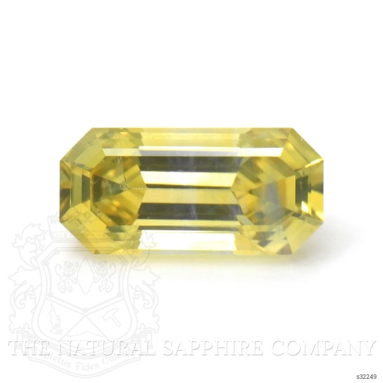 0.85 Ct. Greenish Yellow Sapphire from Ceylon (Sri Lanka)