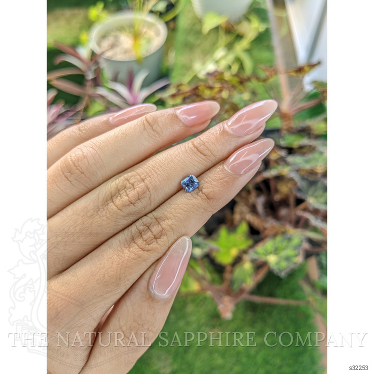 0.82 Ct. Blue Sapphire from Ceylon (Sri Lanka)