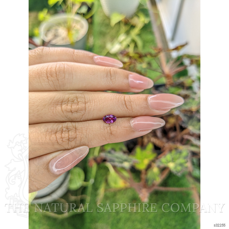 0.82 Ct. Pinkish Purple Sapphire from Ceylon (Sri Lanka)