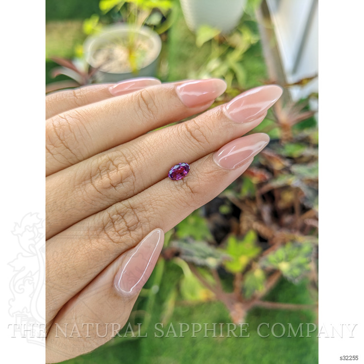 0.82 Ct. Pinkish Purple Sapphire from Ceylon (Sri Lanka)