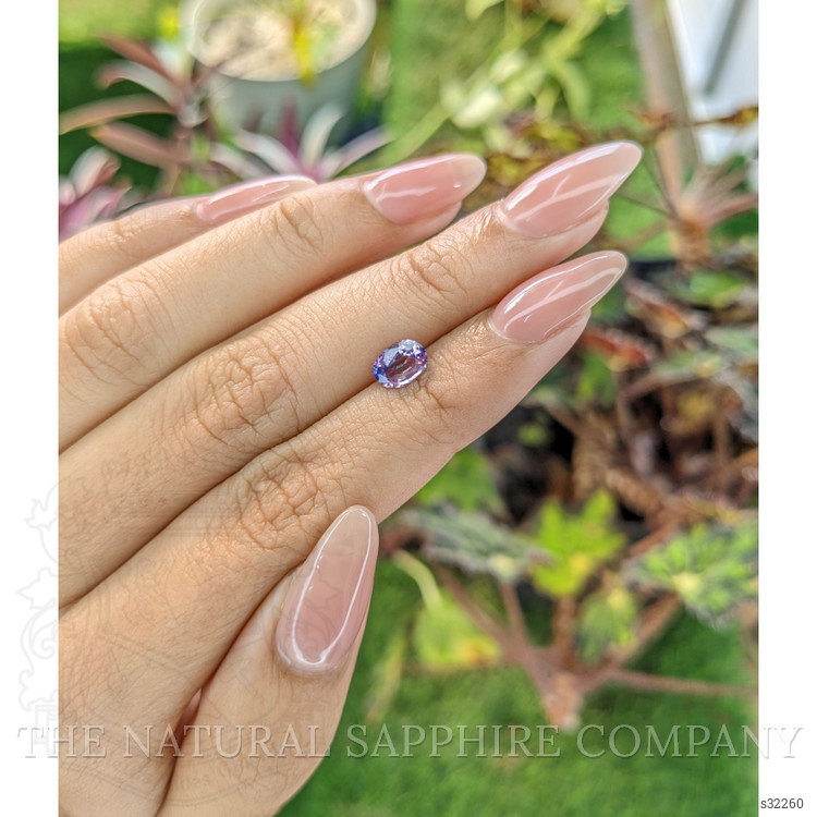 1.00 Ct. Pinkish Purple Sapphire from Ceylon (Sri Lanka)