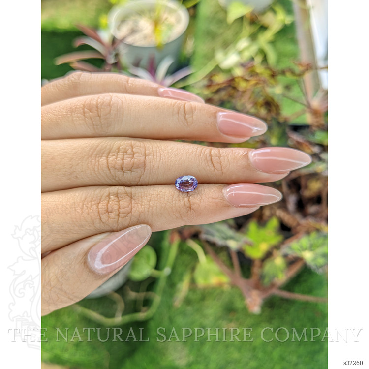 1.00 Ct. Pinkish Purple Sapphire from Ceylon (Sri Lanka)