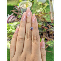 1.00 Ct. Pinkish Purple Sapphire from Ceylon (Sri Lanka) Life Style