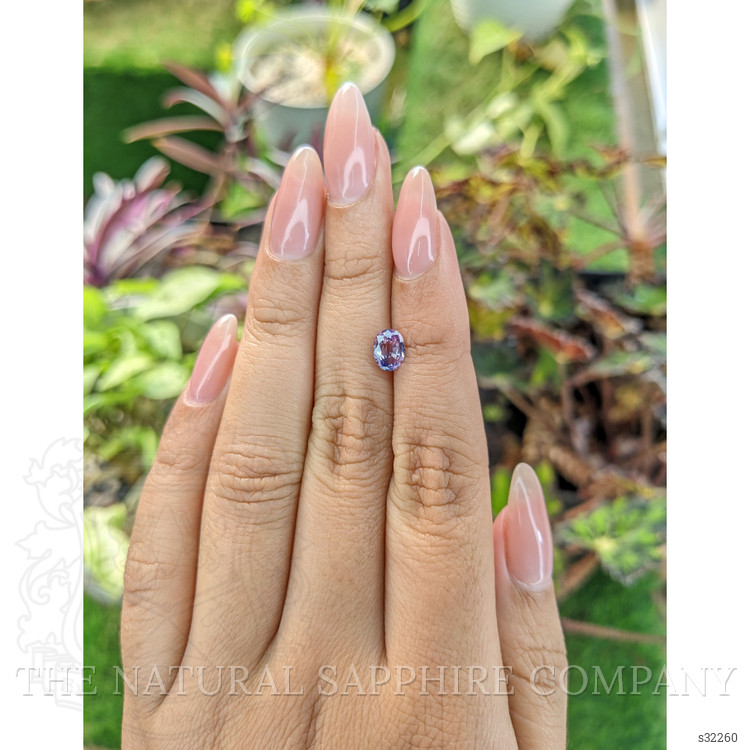 1.00 Ct. Pinkish Purple Sapphire from Ceylon (Sri Lanka)